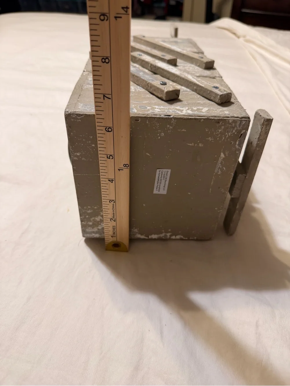 New Rustic Garden Step Planter - Weathered Gray- mini 3 tiered gardening planter